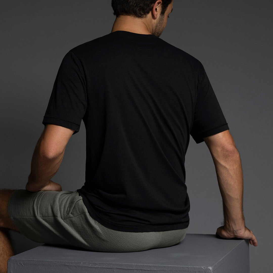 High Twist Summer Crew Neck T-Shirt Black - C - IN2 New York