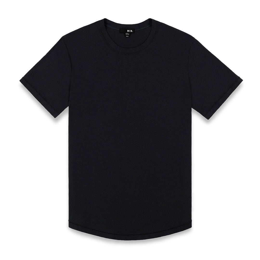 High Twist Summer Crew Neck T-Shirt Black - C - IN2 New York