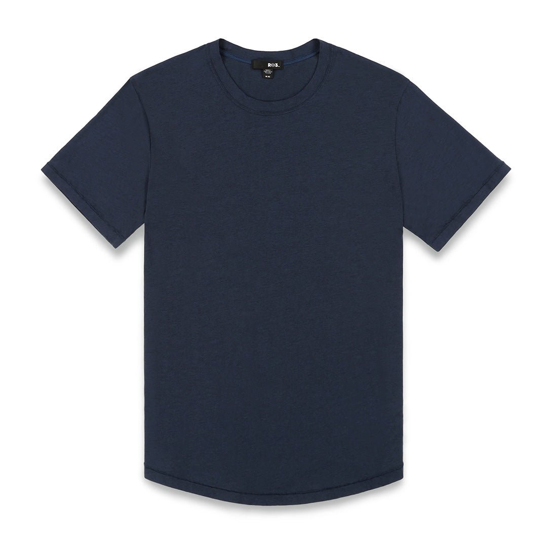 High Twist Summer Crew Neck T-Shirt Uniform Navy - C - IN2 New York