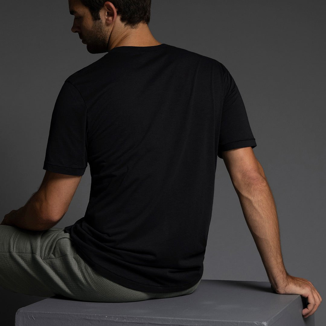 High Twist Summer V - Neck T-Shirt Black - C - IN2 New York