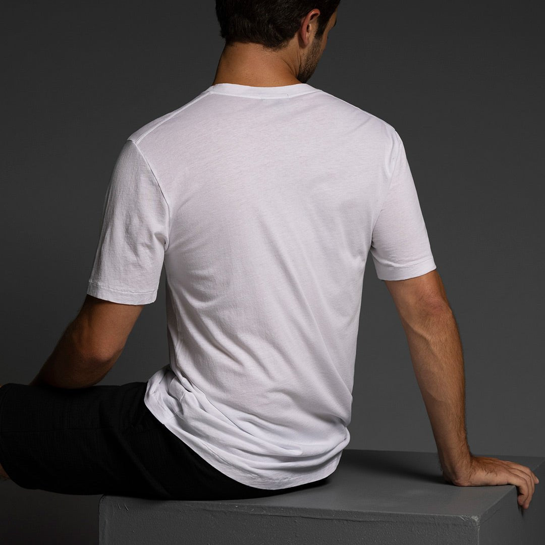 High Twist Summer V - Neck T-Shirt White - C - IN2 New York