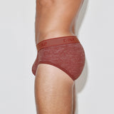 Hand Me Down Mid Rise Brief Persimmon Red