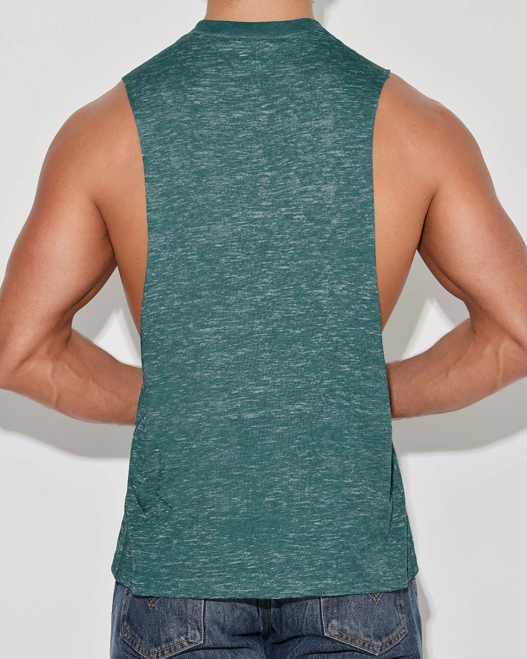 Hand Me Down Muscle Tank Lake Teal