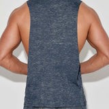 Hand Me Down Muscle Tank Nautical Navy