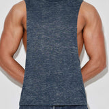 Hand Me Down Muscle Tank Nautical Navy