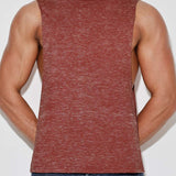 Hand Me Down Muscle Tank Persimmon Red