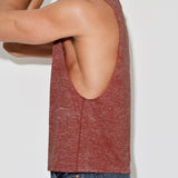 Hand Me Down Muscle Tank Persimmon Red
