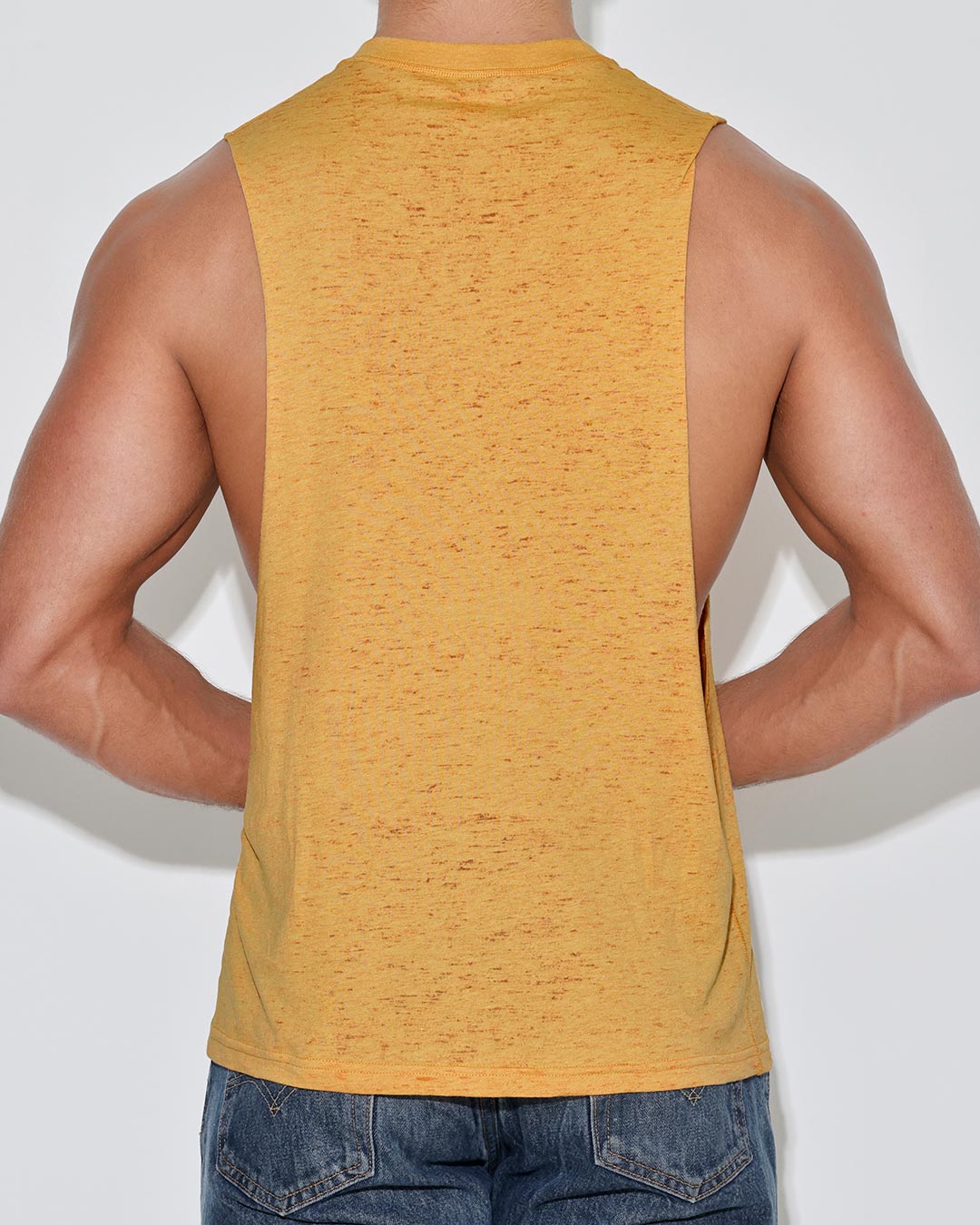 Hand Me Down Muscle Tank Mustard Yellow