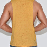 Hand Me Down Muscle Tank Mustard Yellow