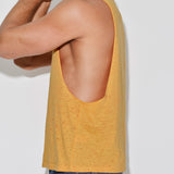 Hand Me Down Muscle Tank Mustard Yellow