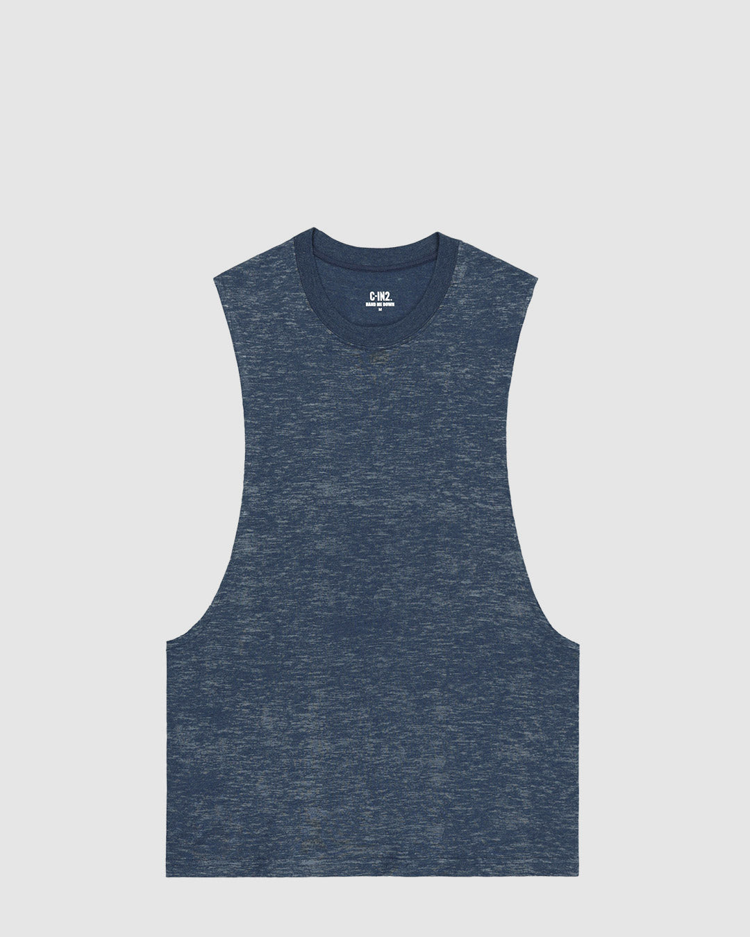 Hand Me Down Muscle Tank Nautical Navy