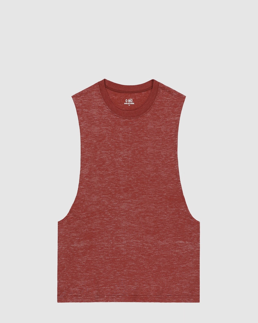 Hand Me Down Muscle Tank Persimmon Red