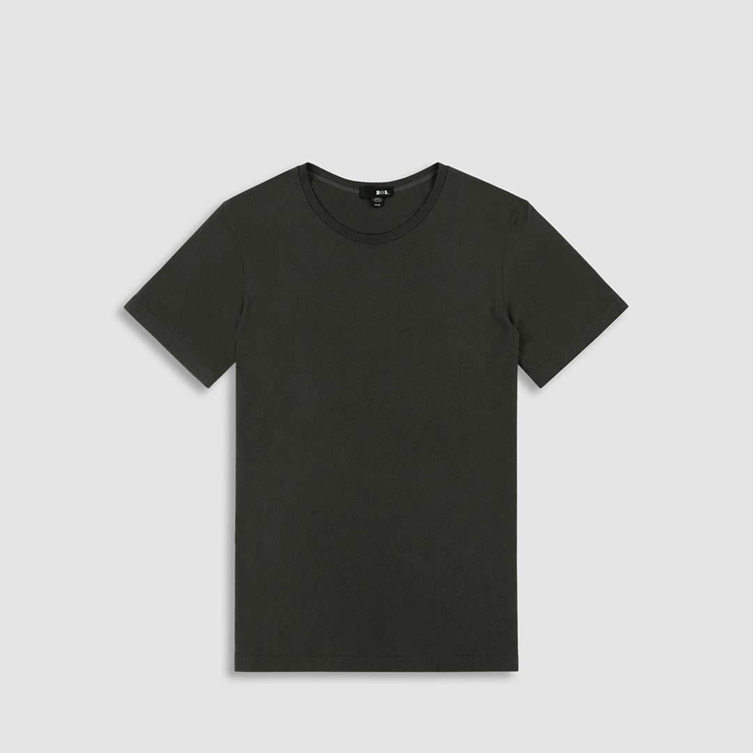 Jersey Crew Neck T-Shirt Beluga Grey - C - IN2 New York