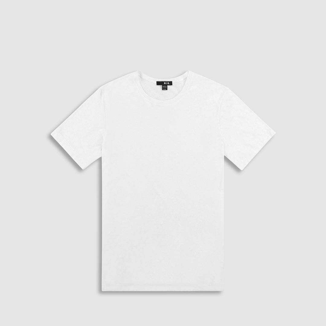 Jersey Crew Neck T-Shirt White - C - IN2 New York