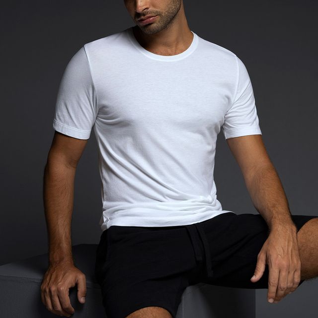 Jersey Crew Neck T-Shirt White - C - IN2 New York