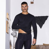 Layers Long Sleeve T-Shirt Black (Cotton - Lyocell) - C - IN2 New York