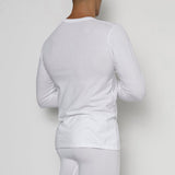 Layers Long Sleeve T-Shirt White (Cotton - Lyocell) - C - IN2 New York