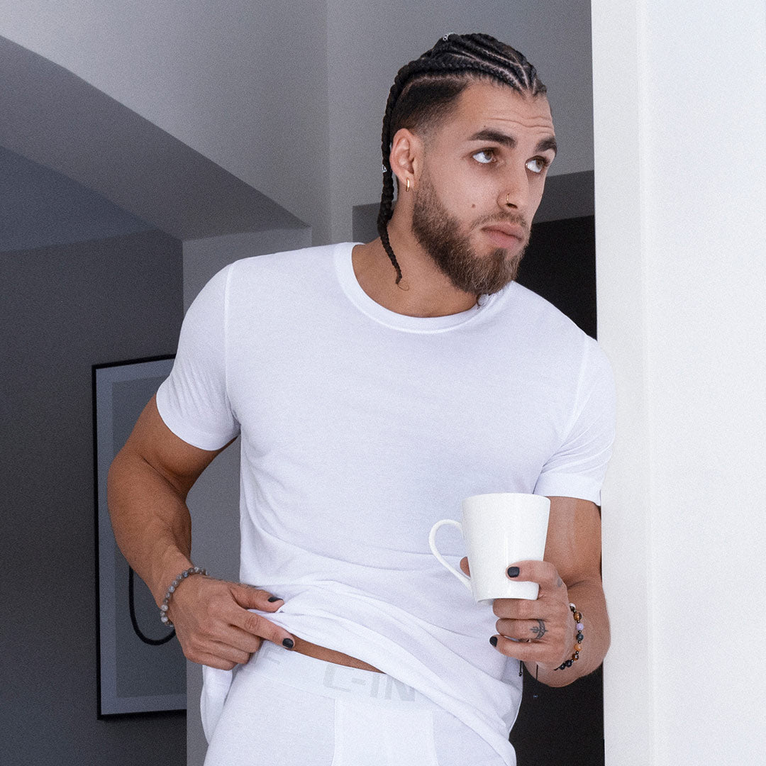 Layers Slim Crew Neck T-Shirt White - C - IN2 New York