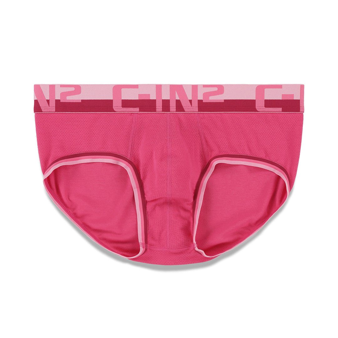 Mesh Mid Rise Brief Pacey Pink - C - IN2 New York