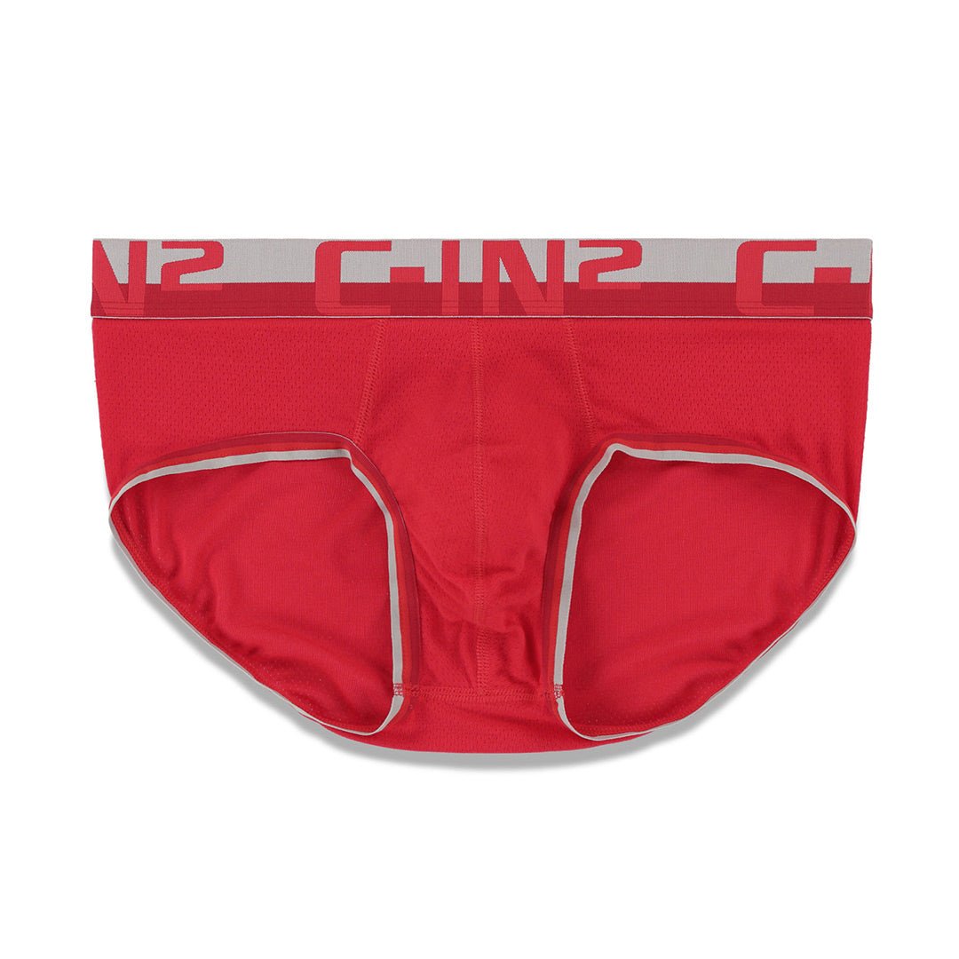 Mesh Mid Rise Brief Randall Red - C - IN2 New York