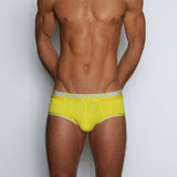 Mesh Mid Rise Brief Yaron Yellow - C - IN2 New York