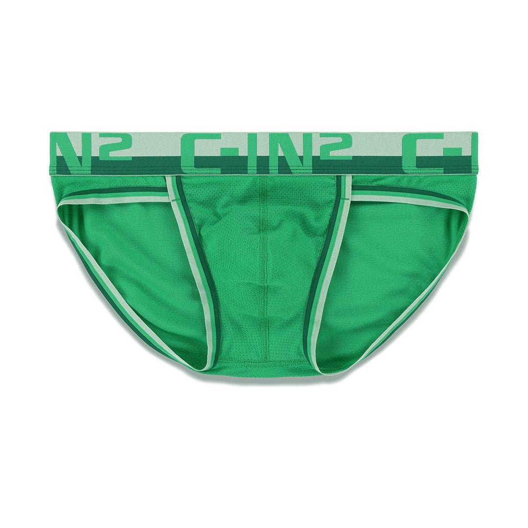 Mesh Sport Brief Galileo Green - C - IN2 New York