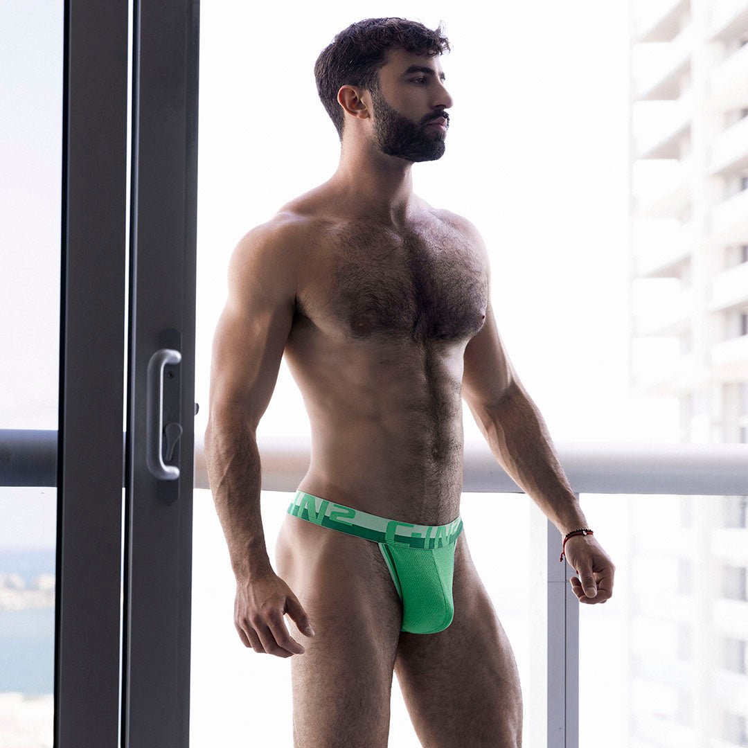 Mesh Thong Galileo Green - C - IN2 New York