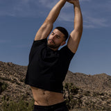 Mid Weight Cropped Fitted T-Shirt Black