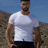 Mid Weight Cropped Fitted T-Shirt White