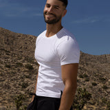 Mid Weight Cropped Fitted T-Shirt White