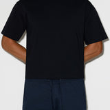 Mid Weight Cropped Boxy T-Shirt Black