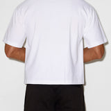 Mid Weight Cropped Boxy T-Shirt White