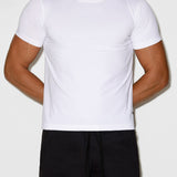 Mid Weight Cropped Fitted T-Shirt White