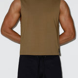 Mid Weight Cropped Sleeveless Dark Nude