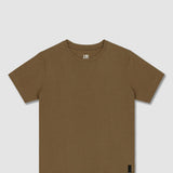 Mid Weight Cropped Fitted T-Shirt Dark Nude