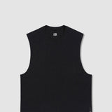 Mid Weight Cropped Sleeveless Black