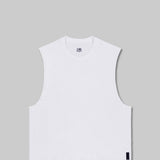 Mid Weight Cropped Sleeveless White
