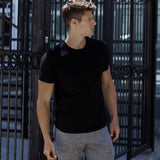 Perfect Pima Relaxed Crew Neck T-Shirt Black - C - IN2 New York