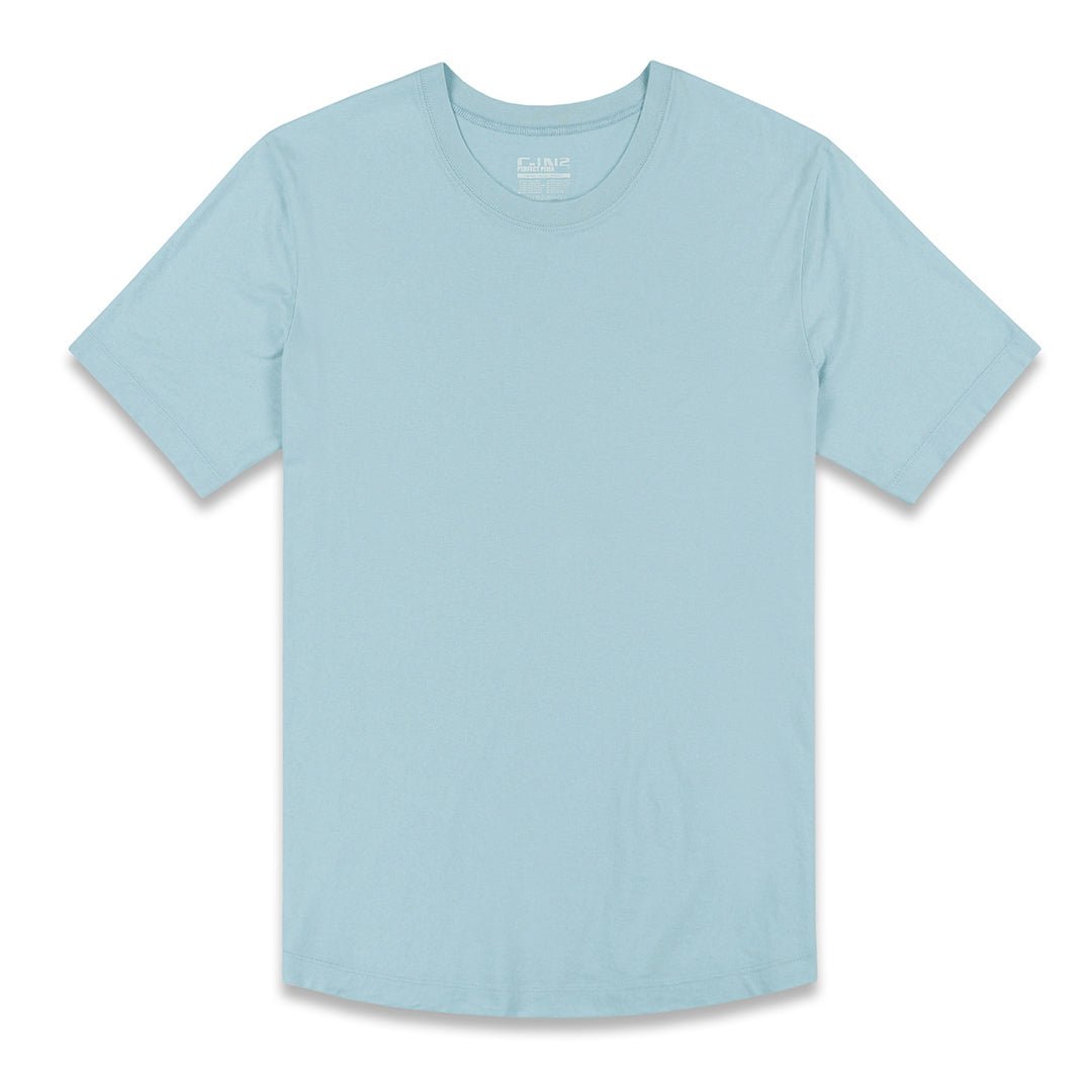 Perfect Pima Relaxed Crew Neck T-Shirt Blythe Blue - C - IN2 New York