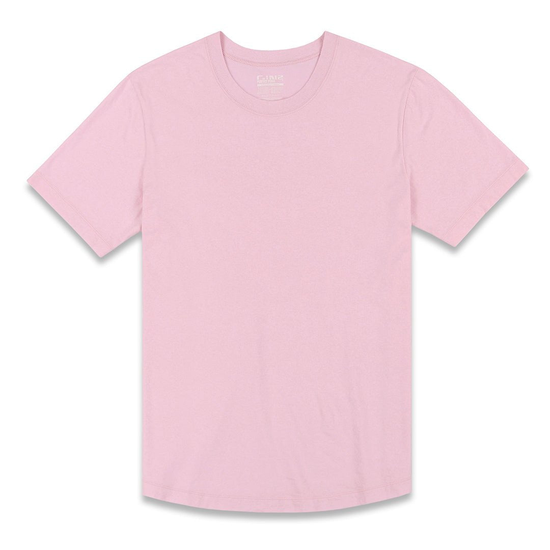 Perfect Pima Relaxed Crew Neck T-Shirt Pino Pink - C - IN2 New York