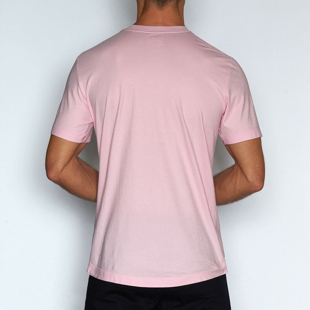 Perfect Pima Relaxed Crew Neck T-Shirt Pino Pink - C - IN2 New York