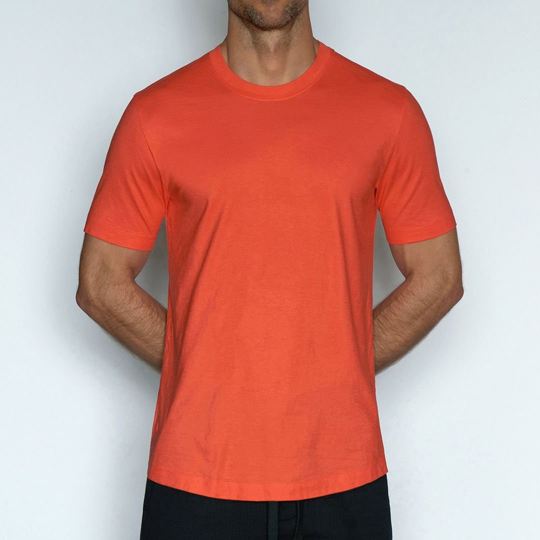Perfect Pima Relaxed Crew Neck T-Shirt Rylee Red - C - IN2 New York