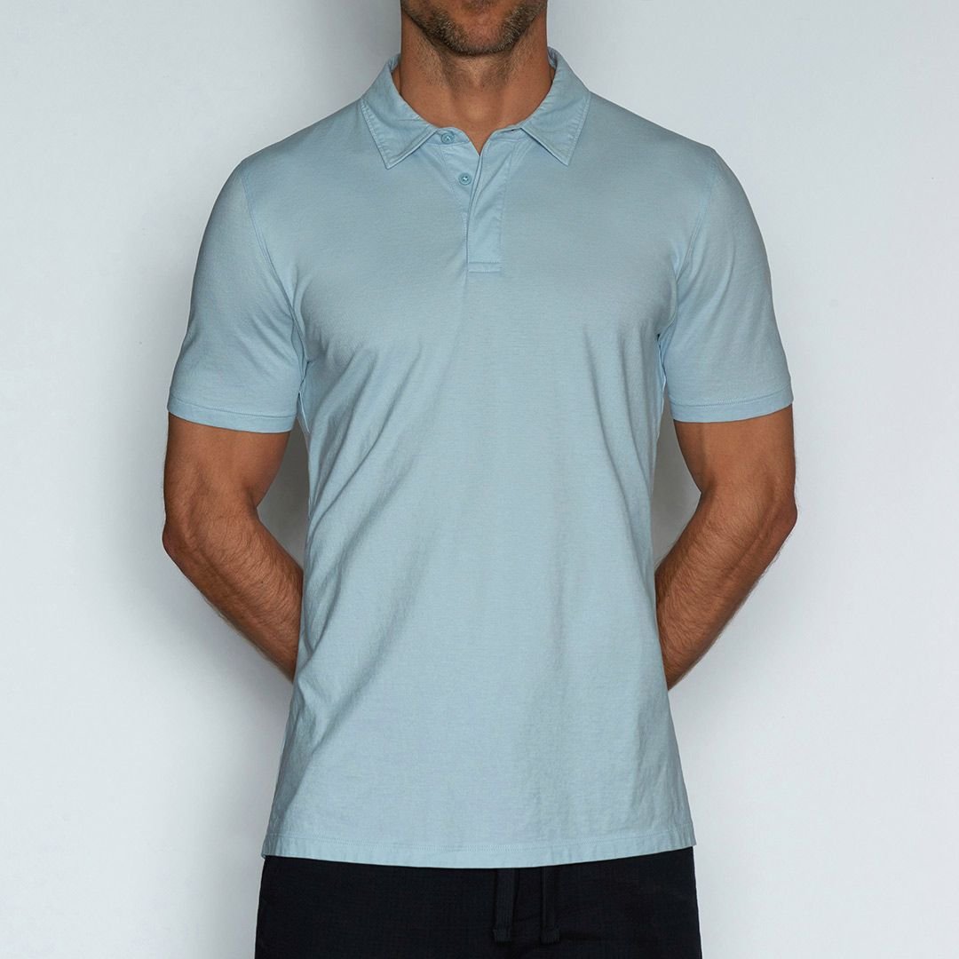 Perfect Pima Relaxed Polo Blythe Blue - C - IN2 New York