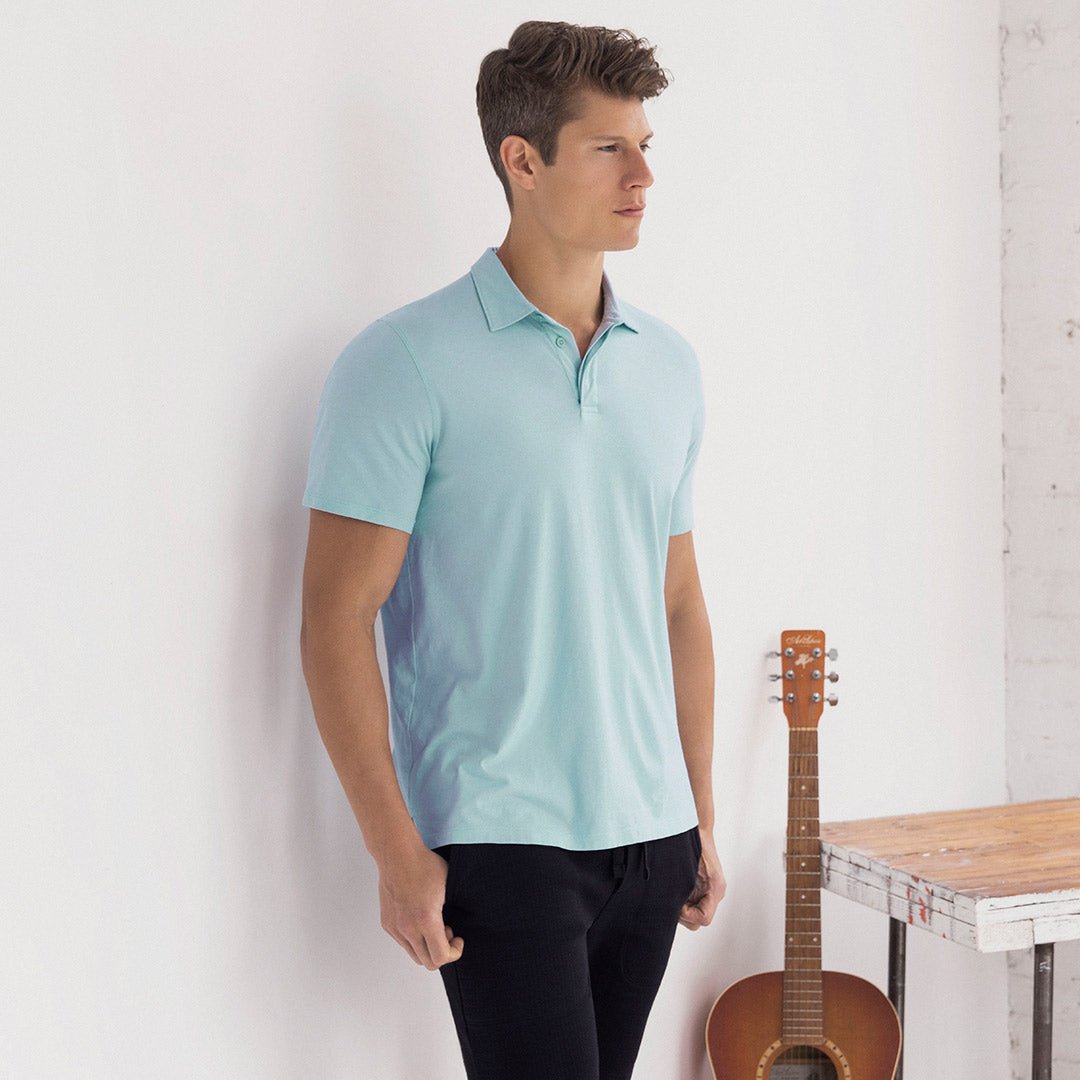 Perfect Pima Relaxed Polo Blythe Blue - C - IN2 New York