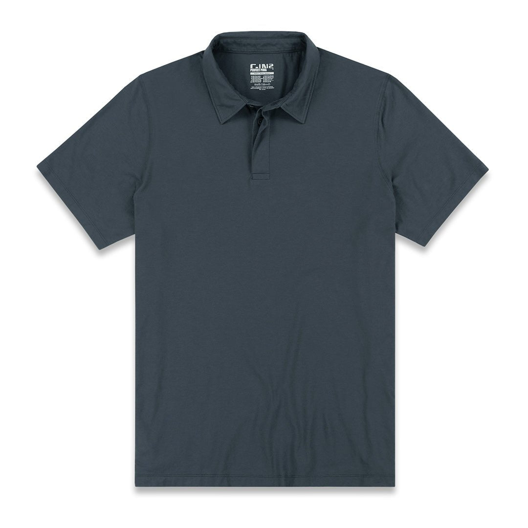 Perfect Pima Relaxed Polo Niles Navy - C - IN2 New York