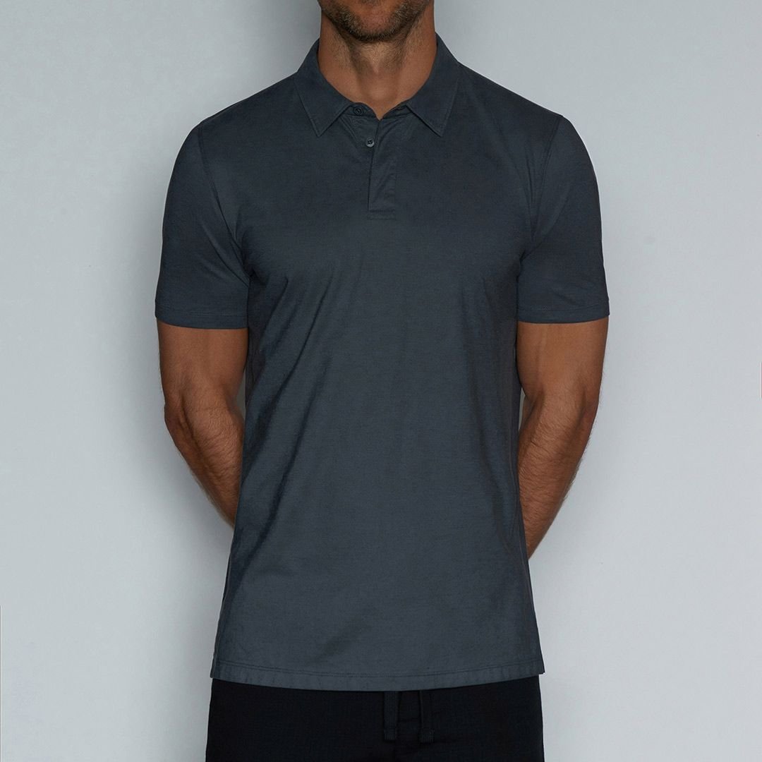 Perfect Pima Relaxed Polo Niles Navy - C - IN2 New York