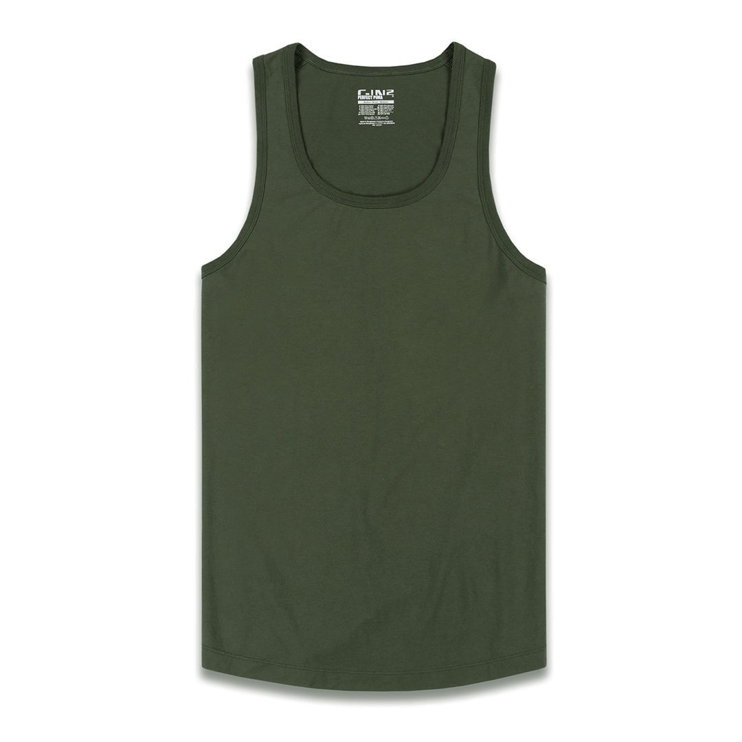 Perfect Pima Relaxed Tank Gladwin Green - C - IN2 New York