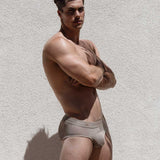 Rough Knit Mid Rise Brief Sardinia Tan