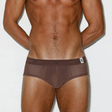 Rough Knit Mid Rise Brief Dutch Cocoa