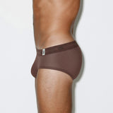 Rough Knit Mid Rise Brief Dutch Cocoa